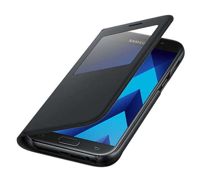 Чехол-книжка S View Standing Cover для Samsung Galaxy A5 2017 (A520) EF-CA520PBEGRU - Black: фото 4 из 7