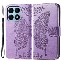 Чехол UniCase Butterfly Pattern для Honor X8a - Light Purple: фото 1 из 9