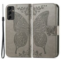 Чохол UniCase Butterfly Pattern для Samsung Galaxy A14 (А145) - Grey: фото 1 з 8