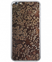 Шкіряна наклейка Glueskin для iPhone 6/6S - Gold Flowers: фото 1 з 10