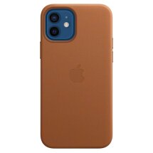 Оригинальный чехол MagSafe Leather Case для Apple iPhone 12 / iPhone 12 Pro (MHKF3ZE/A) - Saddle Brown: фото 1 из 11