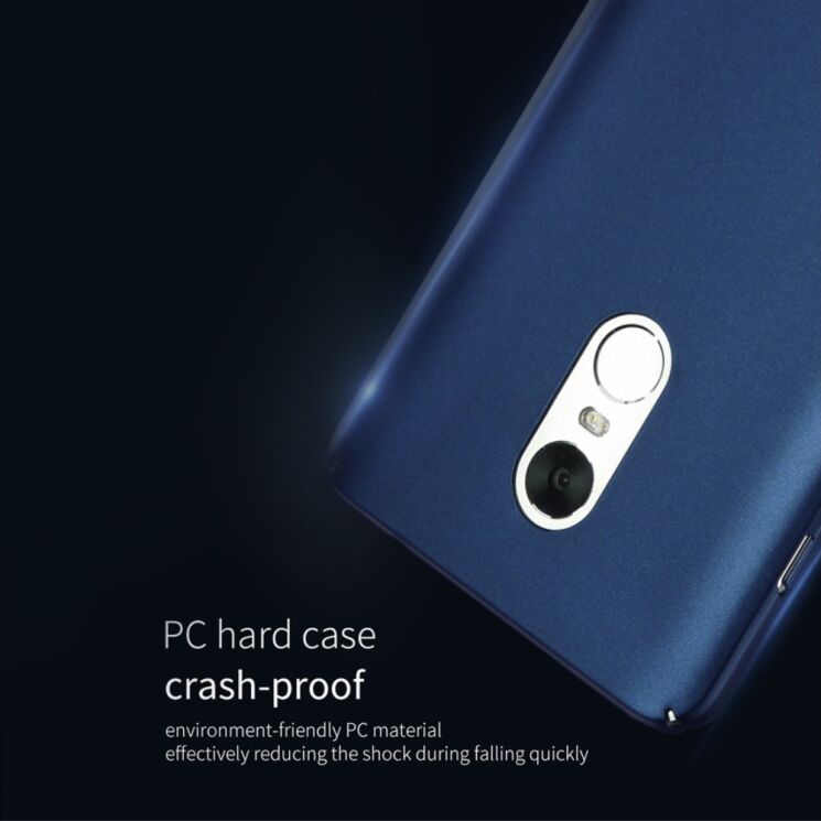 Пластиковий чохол LENUO Silky Touch для Xiaomi Redmi Note 4 - Dark Blue: фото 8 з 14