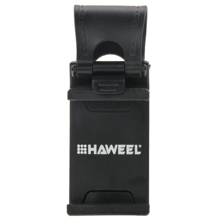 Універсальний тримач на кермо для смартфонів HAWEEL Steering Holder - Black: фото 2 з 11