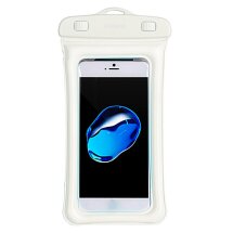 Влагозащитный чехол USAMS YD007 Waterproof для смартфонов с габаритами до 160*80mm - White: фото 1 из 9