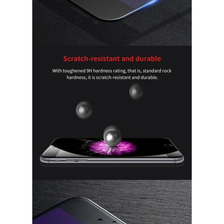 Захисне скло BASEUS 3D Full Glass для iPhone 6/6s - Black: фото 15 з 18