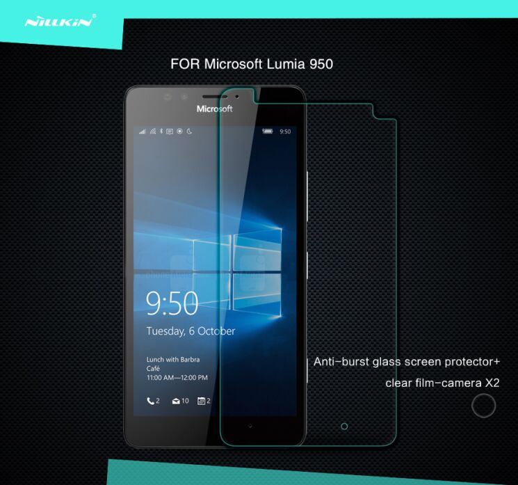 Защитное стекло NILLKIN Amazing H+ для Microsoft Lumia 950: фото 1 из 16