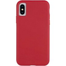 Захисний чохол Case-Mate Leather Case для Apple iPhone X / iPhone XS - Red: фото 1 з 8