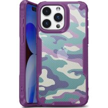 Защитный чехол Deexe Camo Case для Apple iPhone 15 Pro Max - Purple: фото 1 из 8