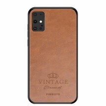 Захисний чохол PINWUYO Vintage Case для Samsung Galaxy S20 Plus (G985) - Brown: фото 1 з 13
