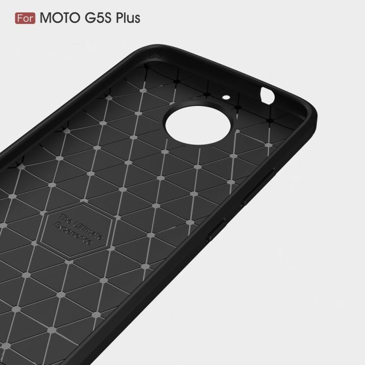 Защитный чехол UniCase Carbon для Motorola Moto G5s Plus - Black: фото 6 из 10