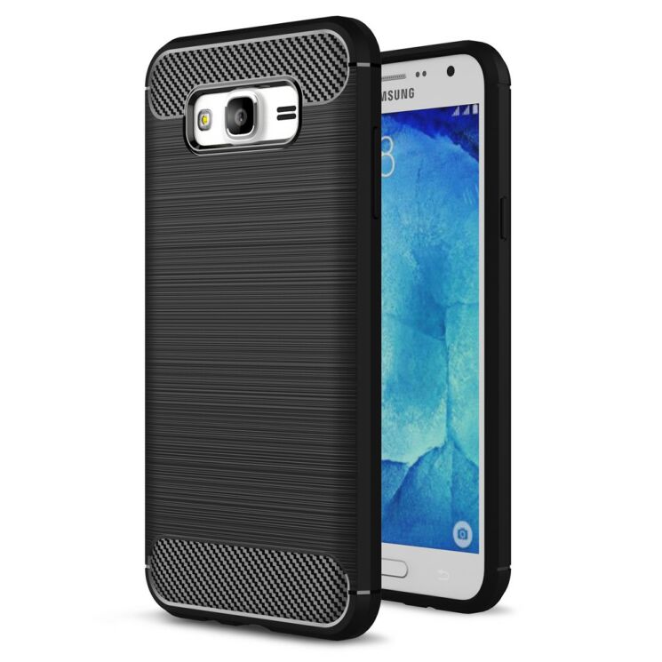 Захисний чохол UniCase Carbon для Samsung Galaxy J5 (J500) - Black: фото 1 з 9