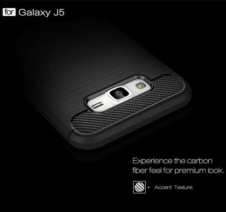 Захисний чохол UniCase Carbon для Samsung Galaxy J5 (J500) - Turquoise: фото 4 з 9