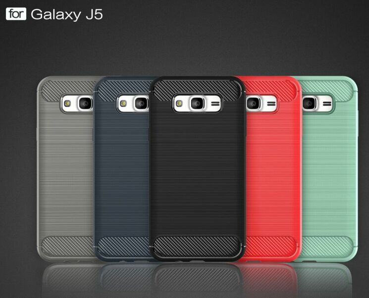 Захисний чохол UniCase Carbon для Samsung Galaxy J5 (J500) - Black: фото 2 з 9