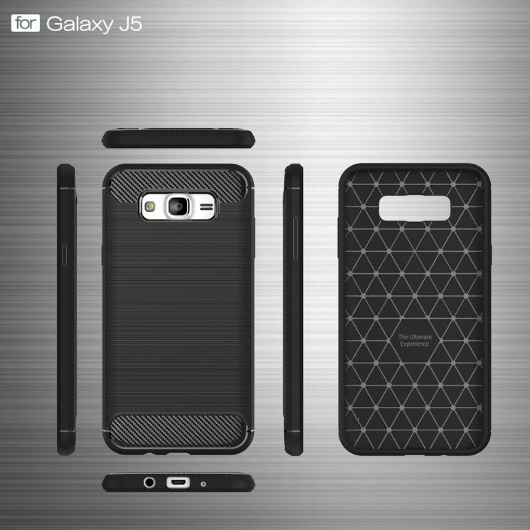 Защитный чехол UniCase Carbon для Samsung Galaxy J5 (J500) - Black: фото 7 из 9