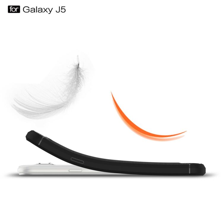 Защитный чехол UniCase Carbon для Samsung Galaxy J5 (J500) - Black: фото 5 из 9