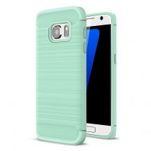 Захисний чохол UniCase Carbon для Samsung Galaxy S7 (G930) - Turquoise: фото 1 з 8