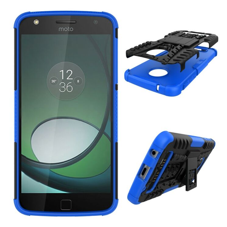 Защитный чехол UniCase Hybrid X для Motorola Moto Z Play - Blue: фото 2 из 10
