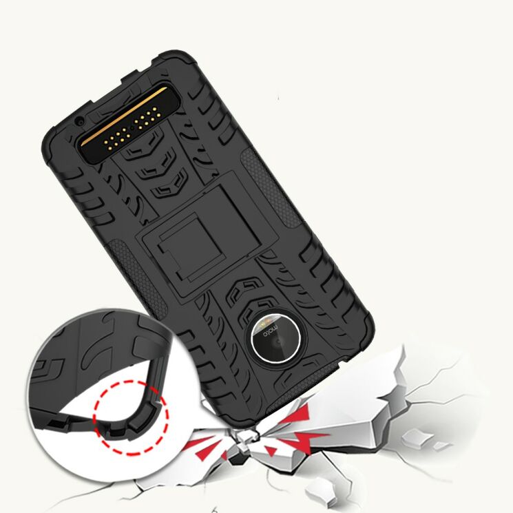 Захисний чохол UniCase Hybrid X для Motorola Moto Z Play - Orange: фото 6 з 11