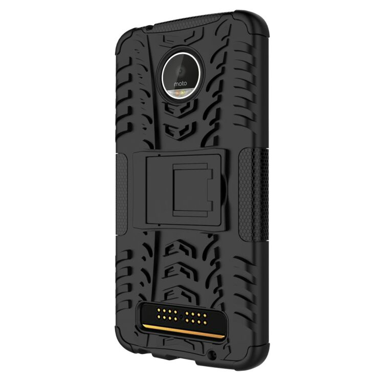 Захисний чохол UniCase Hybrid X для Motorola Moto Z Play - Black: фото 10 з 10
