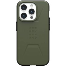Захисний чохол URBAN ARMOR GEAR (UAG) Civilian MagSafe для Apple iPhone 15 Pro - Olive Drab: фото 1 з 10