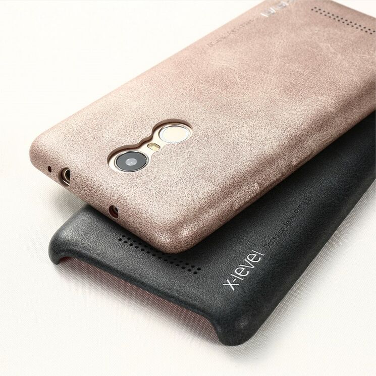 Захисний чохол X-LEVEL Vintage для Xiaomi Redmi Note 3 / Note 3 Pro - Gold: фото 2 з 5