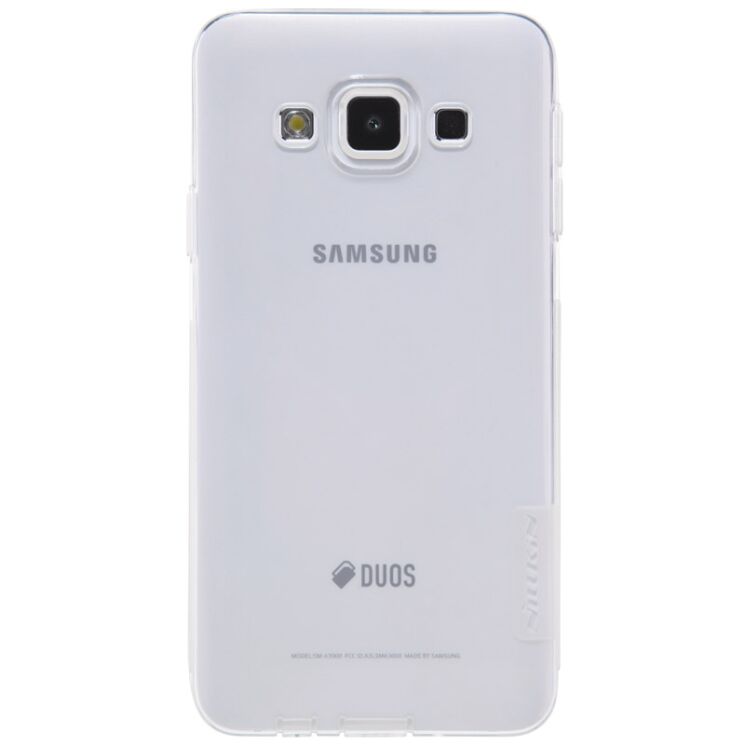 Силиконовая накладка NILLKIN 0.6mm Nature TPU для Samsung Galaxy A3 (A300) - White: фото 1 з 15