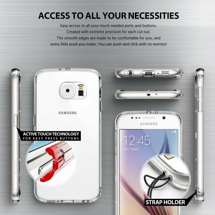 Чехол Ringke Noble для Samsung Galaxy S6 (G920) - Black: фото 6 из 7