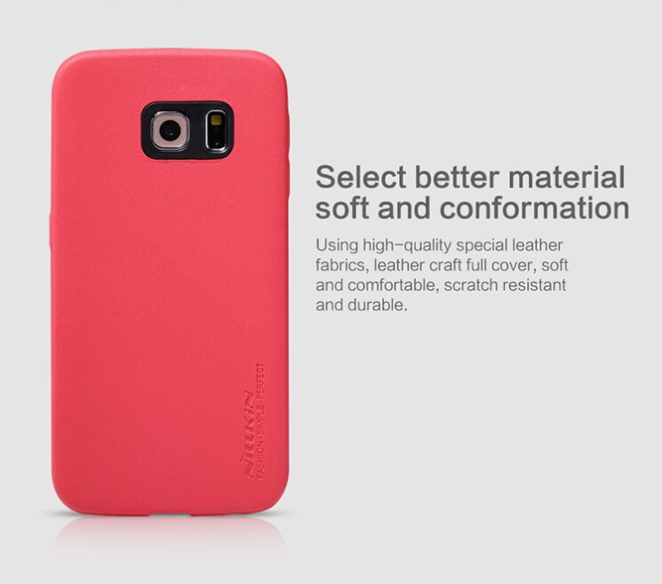 Защитная накладка NILLKIN Victoria Series для Samsung Galaxy S6 edge (G925) - Red: фото 8 из 12