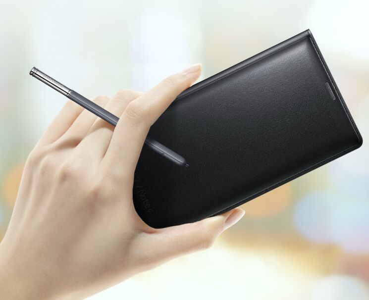 Чехол Flip Wallet Classic Edition для Samsung Galaxy Note 4 (N910) EF-WN910FKEGRU - Black: фото 6 из 11