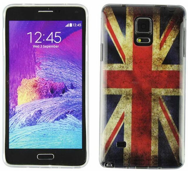 Силиконовая накладка Deexe UK Series для Samsung Galaxy Note 4 (N910): фото 2 из 3