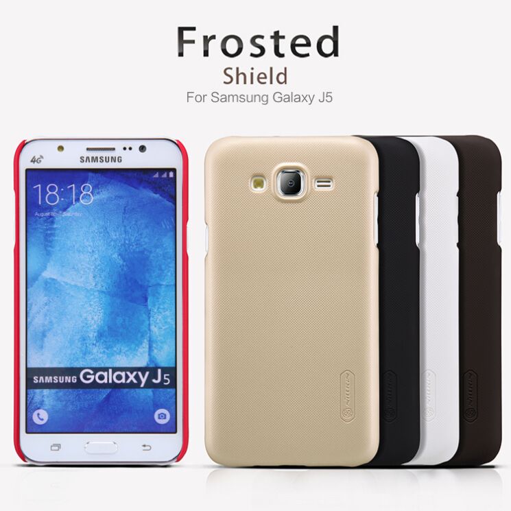 Пластиковая накладка NILLKIN Frosted Shield для Samsung Galaxy J5 (J500) - Gold: фото 8 з 16