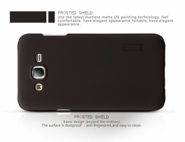 Пластиковая накладка NILLKIN Frosted Shield для Samsung Galaxy J5 (J500) - Gold: фото 16 з 16