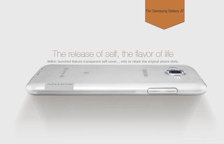 Силиконовая NILLKIN Nature TPU накладка для Samsung Galaxy J7 (J700) / J7 Neo (J701) - White: фото 9 из 19