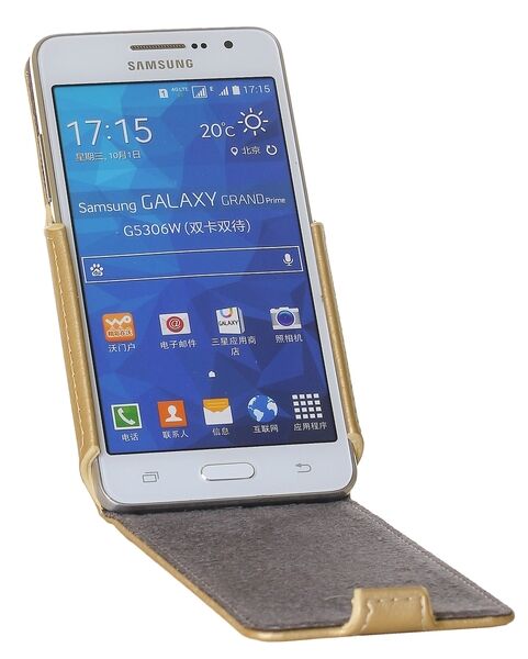 Чехол RED POINT Flip для Samsung Galaxy Grand Prime (G530/G531) - Gold: фото 3 из 6
