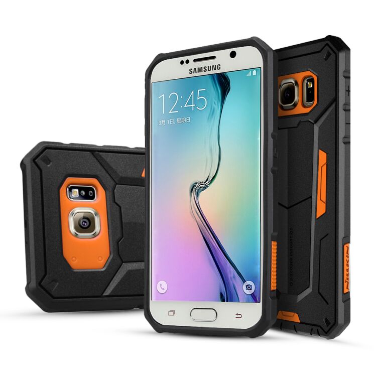 Захисна накладка NILLKIN Defender II Series для Samsung Galaxy S6 (G920) - Orange: фото 1 з 14