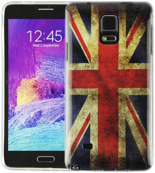 Силиконовая накладка Deexe UK Series для Samsung Galaxy Note 4 (N910): фото 1 з 3