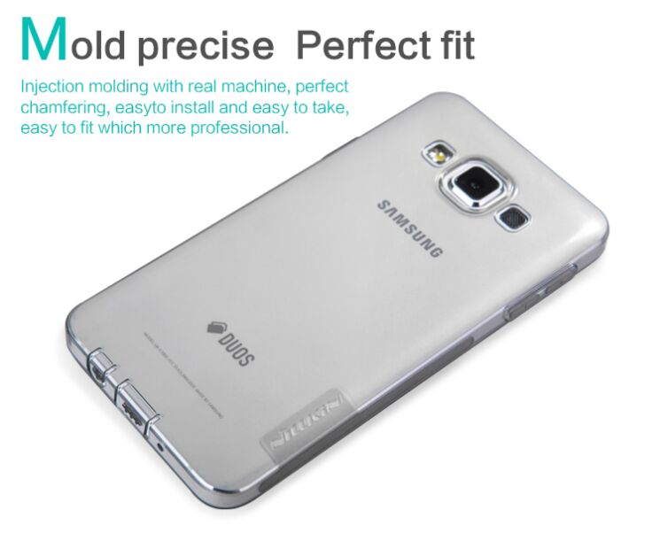 Силиконовая накладка NILLKIN 0.6mm Nature TPU для Samsung Galaxy A3 (A300) - White: фото 10 з 15