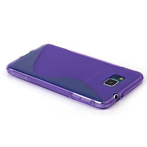 Силиконовая накладка Deexe S Line для Samsung Galaxy Alpha (G850) - Violet: фото 3 з 4