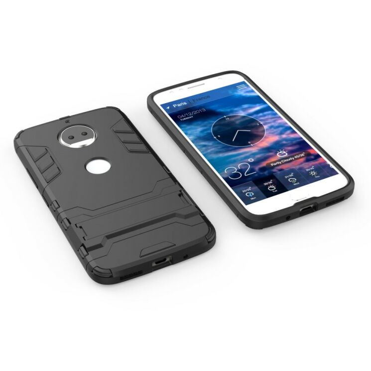 Захисний чохол UniCase Hybrid для Motorola Moto G5s Plus - Black: фото 4 з 4