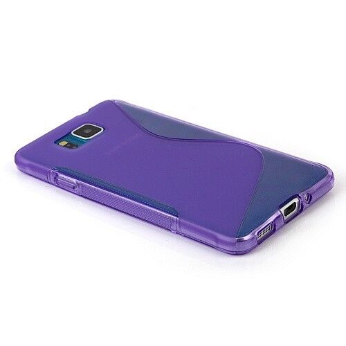 Силиконовая накладка Deexe S Line для Samsung Galaxy Alpha (G850) - Violet: фото 2 из 4