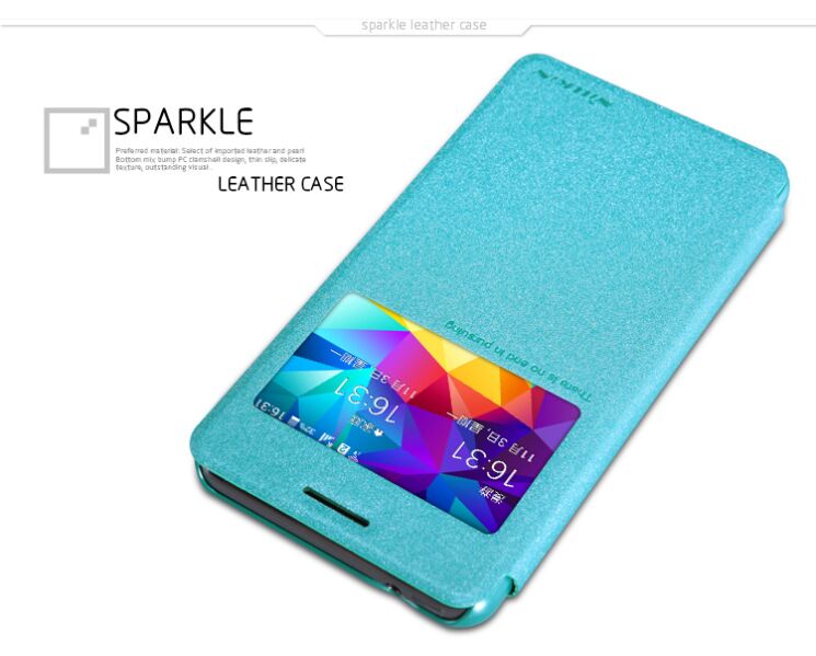 Чехол NILLKIN Sparkle Series для Samsung Galaxy Grand Prime (G530/G531) - Light Blue: фото 12 из 21