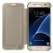 Чехол Clear View Cover для Samsung Galaxy S7 (G930) EF-ZG930CBEGWW - Gold (115201F). Фото 3 из 7