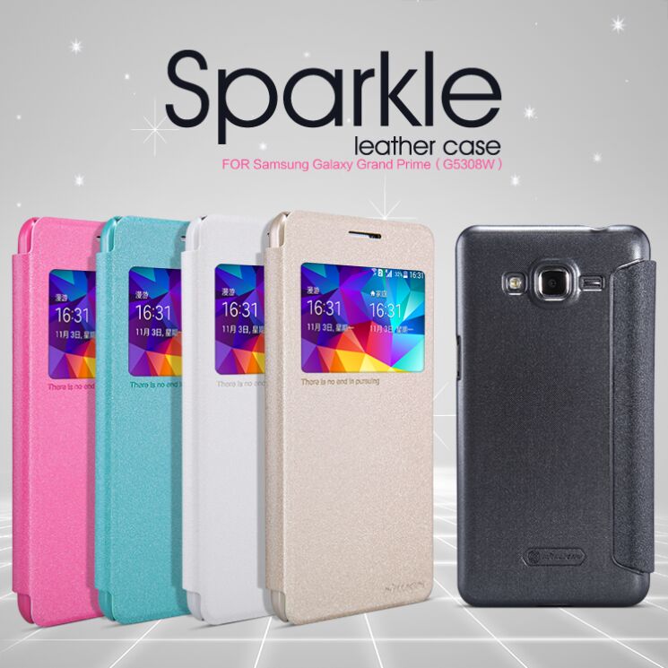 Чехол NILLKIN Sparkle Series для Samsung Galaxy Grand Prime (G530/G531) - White: фото 7 из 21