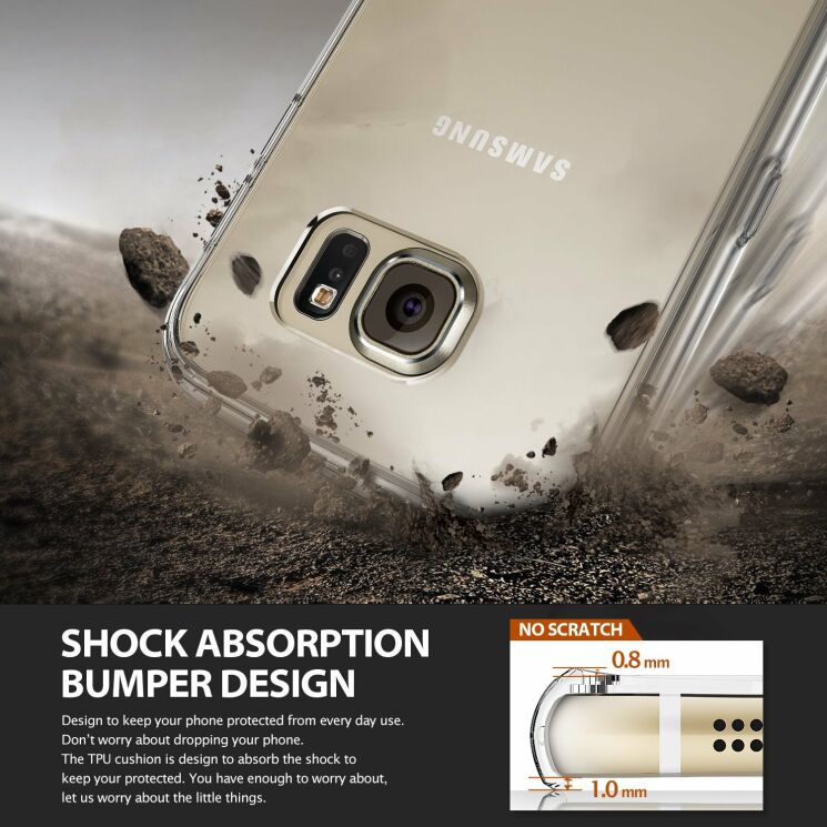 Чехол Ringke Noble для Samsung Galaxy S6 (G920) - Transparent: фото 5 из 7
