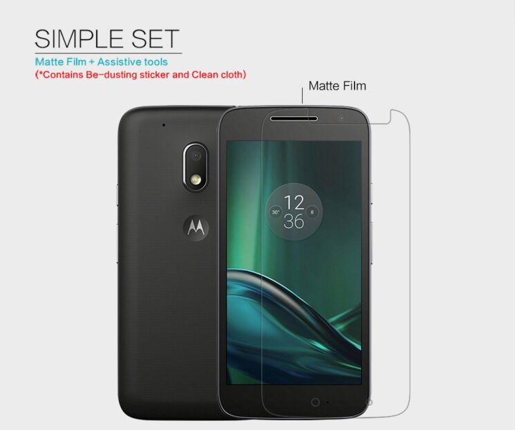 Антибликовая пленка NILLKIN Matte для Motorola Moto G4 Play: фото 4 из 4
