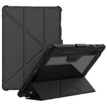 Чехол NILLKIN Bumper Leather Case Pro для Samsung Galaxy Tab S9 (X710/716) - Black: фото 1 из 23