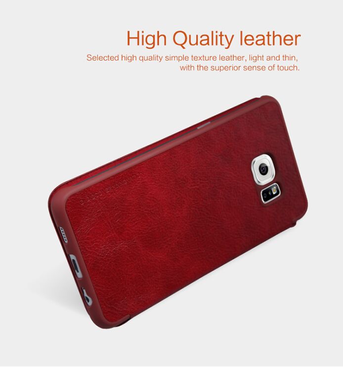 Чехол NILLKIN Qin Series для Samsung Galaxy S6 edge+ (G928) - Red: фото 10 из 16