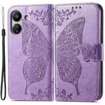 Чохол UniCase Butterfly Pattern для Xiaomi Redmi 13C / Poco C65 - Light Purple: фото 1 з 5