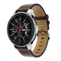 Кожаный ремешок Deexe Classic для Samsung Galaxy Watch 46mm / Watch 3 45mm / Gear S3 - Coffee: фото 1 из 4