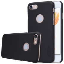 Пластиковий чохол NILLKIN Frosted Shield для iPhone SE 2 / 3 (2020 / 2022) / iPhone 8 / iPhone 7 - Black: фото 1 з 15
